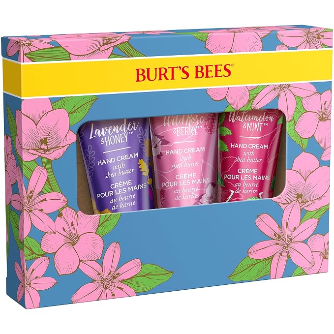 Burt's Bees Spring Gift, 3 Moisturizing Self Care Gifts, Shea Butter Hand Cream - Image 5