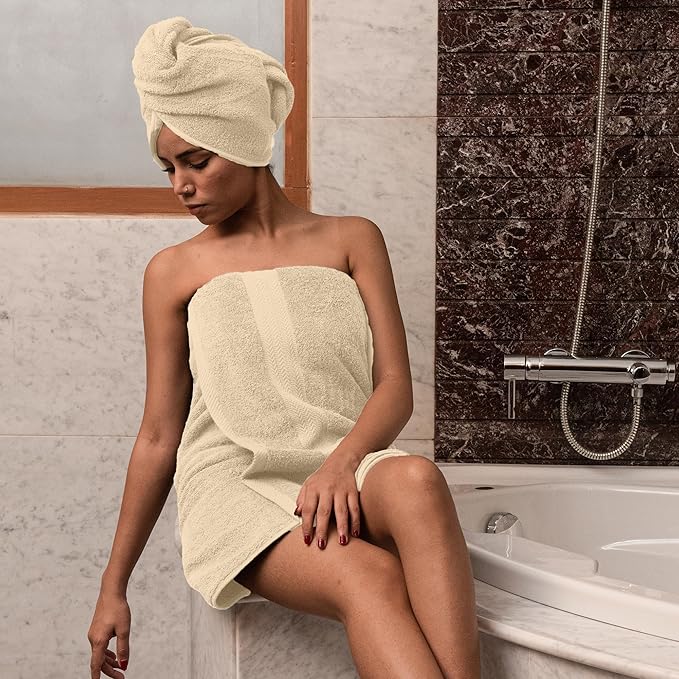 HERCULEAN Large Bath Towels 24 x 50 Pack of 6 | Quick Dry and Highly Absorbent - Image 3