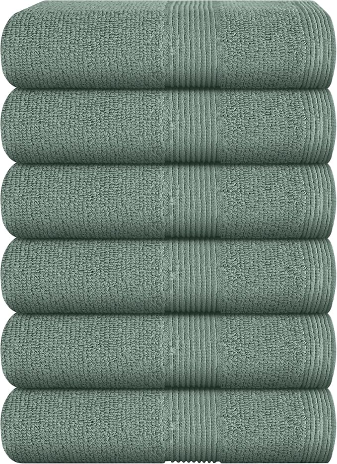 Belizzi Home Ultra Soft 6-Piece Hand Towel Set 16x28-100% Ringspun Cotton by Unknown