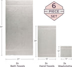 Lavish Home 6 Piece Towel Set - Image 6