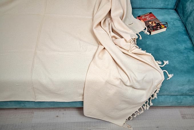 Bersuse 100% Cotton Ventura XL Throw Blanket - Image 4