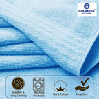 GLAMBURG Premium Cotton Oversized 2 Pack Bath Sheet 35x70-100% Pure Cotton - Image 2