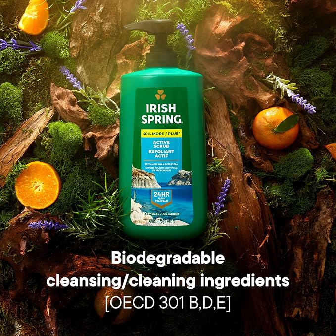 Irish Spring Active Scrub Exfoliating Body Wash - Image 6