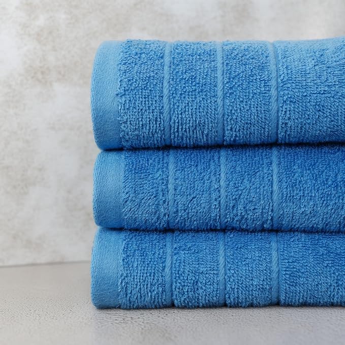 Tens Towels Pack of 6 Hand Towels, 100% Cotton, Lighter Weight, Quick to Dry - Image 3