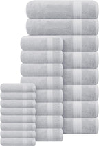 GLAMBURG Ultra Soft 24-Piece Towel Set - Image 3