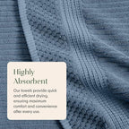 Springtree Home 100% Cotton Bath Towel Set | 6 Piece Set | Absorbent & - Image 5
