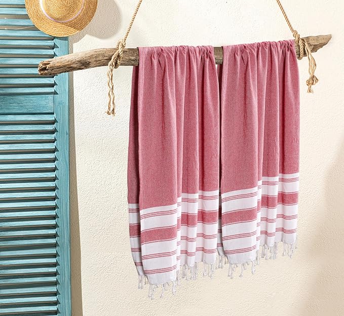 Goroly Home Cotton Turkish Peshtemal Beach Towel, Extra Large, Thin Quick Dry - Image 2