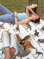 Dinosaur Flannel Fleece Blanket Throw Couch Microfiber Soft Cozy Lightweight - Image 7
