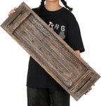 Hanobe Bathtub Tray Bath Caddy: Wood Tub Trays Table Extra Large Rustic Bathtub - Image 5