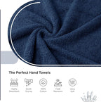 100% Cotton Hand Towel Set of 2, Sustainable, Highly Absorbent, Quick Drying - Image 3