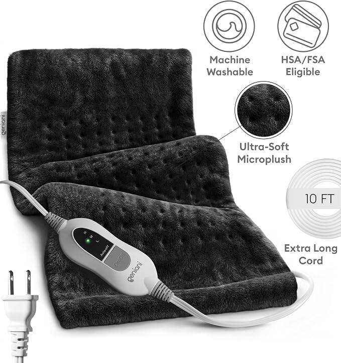 GENIANI Mothers Day Gifts for Mom – Electric Heating Pad for Back, Neck & - Image 5