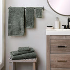 SKL Home CloudSoft 100% Cotton Luxury 6-Piece Towel Set, 600 GSM, Ultra Plush & - Image 4