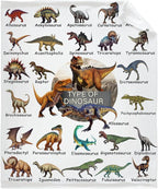 Dinosaur Flannel Fleece Blanket Throw Couch Microfiber Soft Cozy Lightweight by DOREALA
