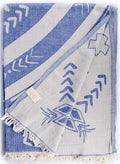 Bersuse 100% Cotton Kona XL Throw Blanket Turkish Towel Beach Blanket by Bersuse