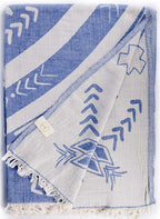 Bersuse 100% Cotton Kona XL Throw Blanket Turkish Towel Beach Blanket by Bersuse