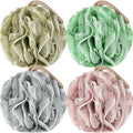 Loofah Sponge Pack of 4, Deep Cleansing Body Scrubber by GoWorth