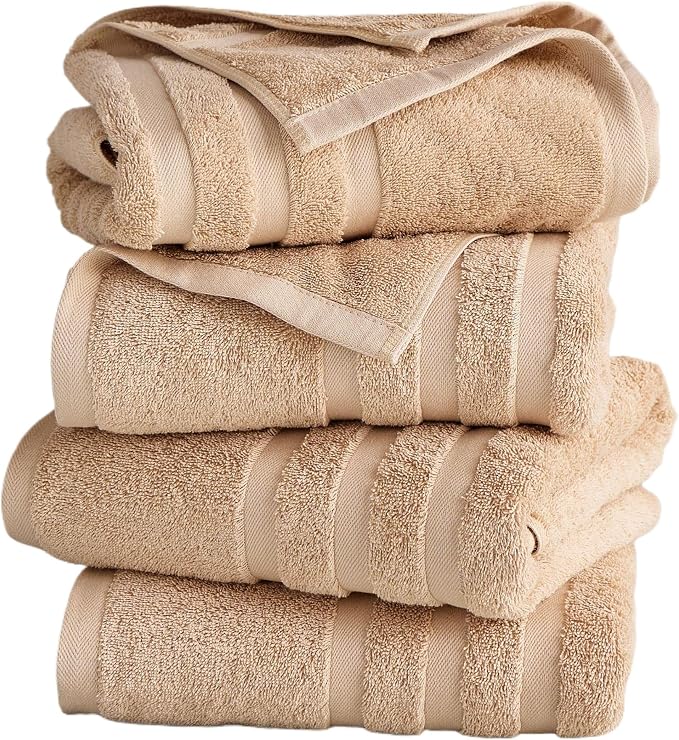 Bath Towels 4 Pack, 30 x 60 Inches, Large 100% Cotton Towels, Comfortable - Image 8