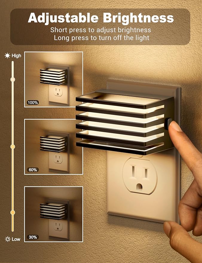 JandCase LED Night Light, Night Lights Plug into Wall - Image 2