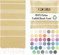 Cacala Lightweight and Thin Turkish Beach Towel 100% Cotton Sand-Free and by Cacala