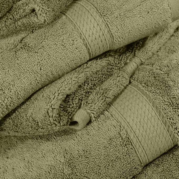 Superior Egyptian Cotton Pile 6 Piece Towel Set, Includes 2 Bath, 2 Hand - Image 8