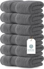 White Classic Luxury Dark Gray Hand Towels by WhiteClassic
