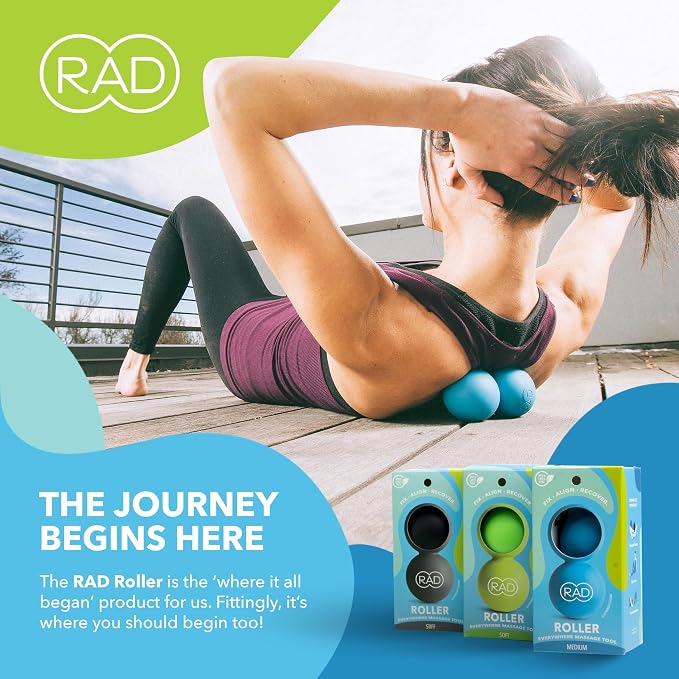 RAD Original Peanut Massage Ball – Medium Density Yoga Deep Tissue Roller Ball - Image 5