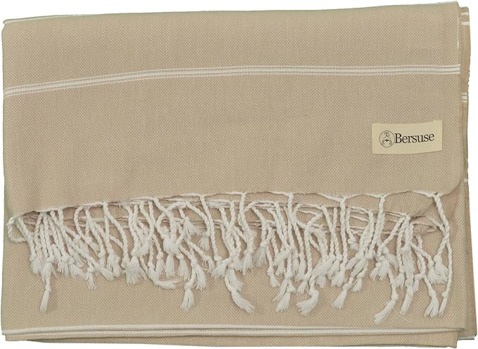 Bersuse Towels Anatolia XL Beach Blanket Throw Blanket Turkish Towel 100% - Image 9