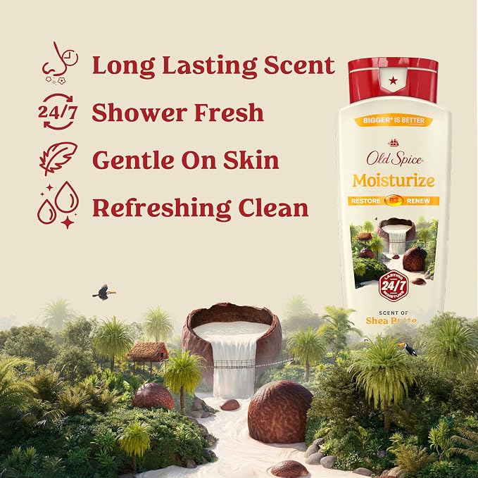Old Spice Cleansing Body Wash for Men, 24/7 Shower Fresh - Image 2