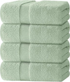 White Classic Luxury Bath Towels Set of 4 Large by WhiteClassic