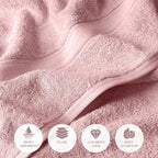 SUPERIOR Egyptian Cotton Pile 6 Piece Towel Set, Includes 2 Bath, 2 Hand - Image 6