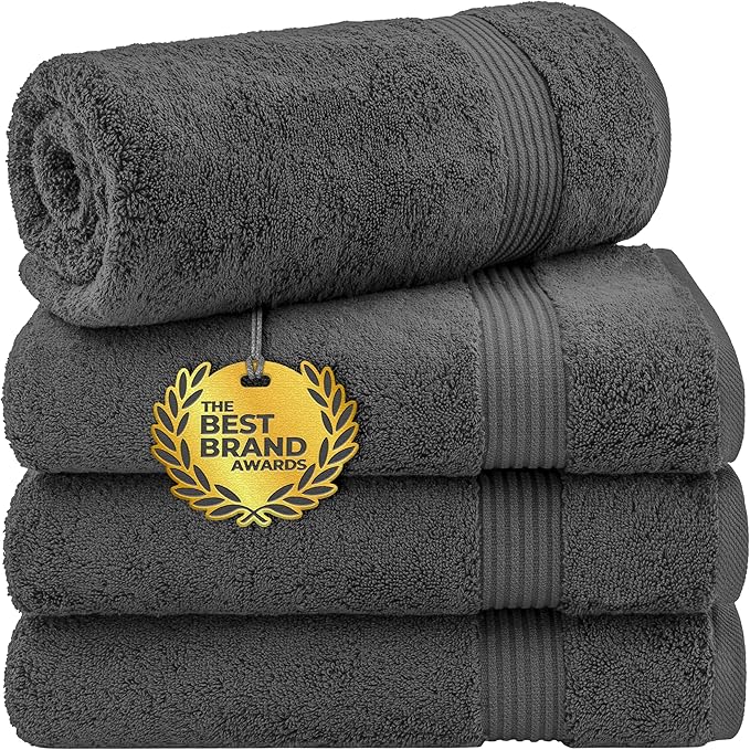 Cotton Paradise 4 Piece Turkish Bath Towels by UNITEDHOMETEXTILE