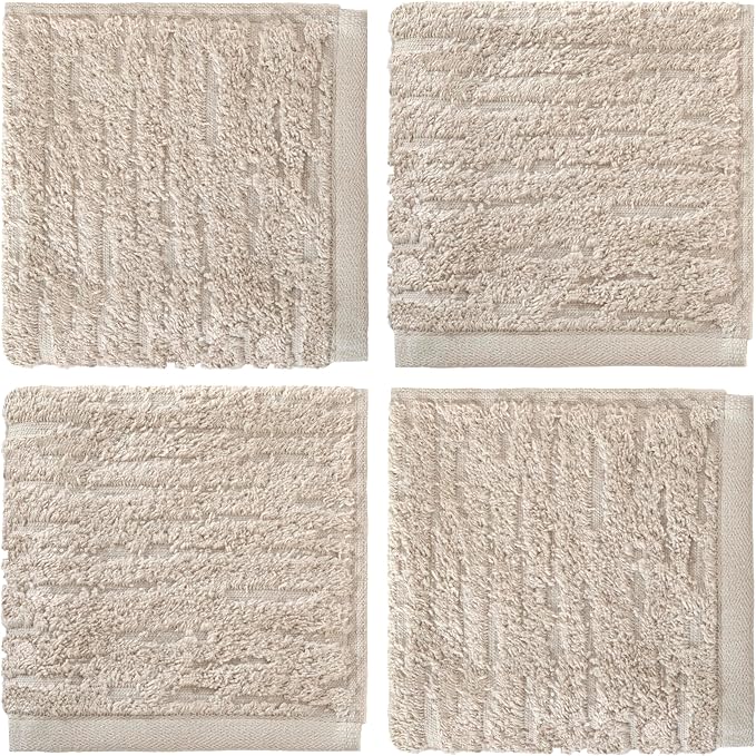 SKL Home CloudSoft Cotton Luxury 4-Piece Washcloth Set - Image 6