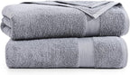 LANE LINEN 100% Long Staple Cotton Bath Sheets Set of 2 - Image 2