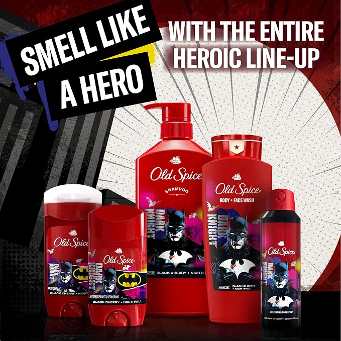 Old Spice Body Wash for Men, Batman: Dark Night, 3X Defense, 24/7 Shower Fresh - Image 9