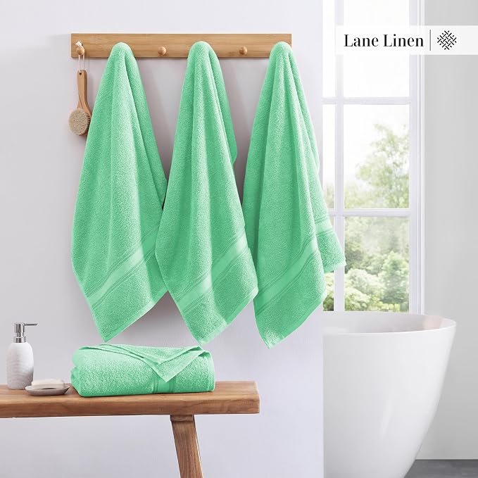 LANE LINEN 100% Cotton Bath Towels Set of 4 - Image 2