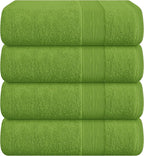 Belizzi Home 4 Pack Bath Towel Set 27x54, 100% Ring Spun Cotton, Ultra Soft by Unknown