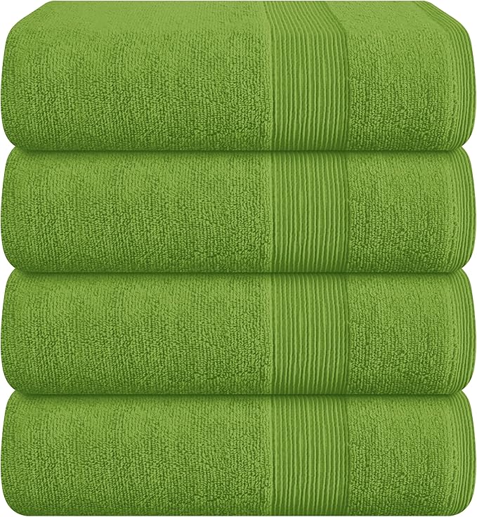 Belizzi Home 4 Pack Bath Towel Set 27x54, 100% Ring Spun Cotton, Ultra Soft by Unknown