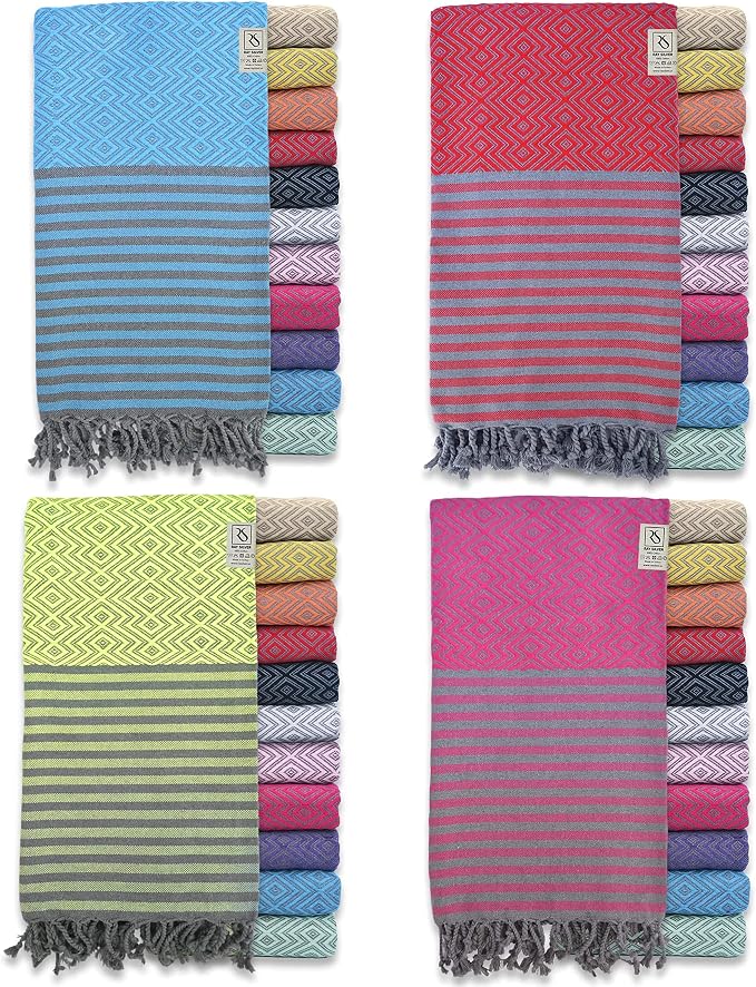 RAY SILVER Turkish Beach Towel by RaySilver
