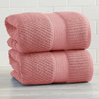 NY Loft 100% Cotton 2 Pack Bath Sheet Towel Set | Extra Large Oversize Bath - Image 9