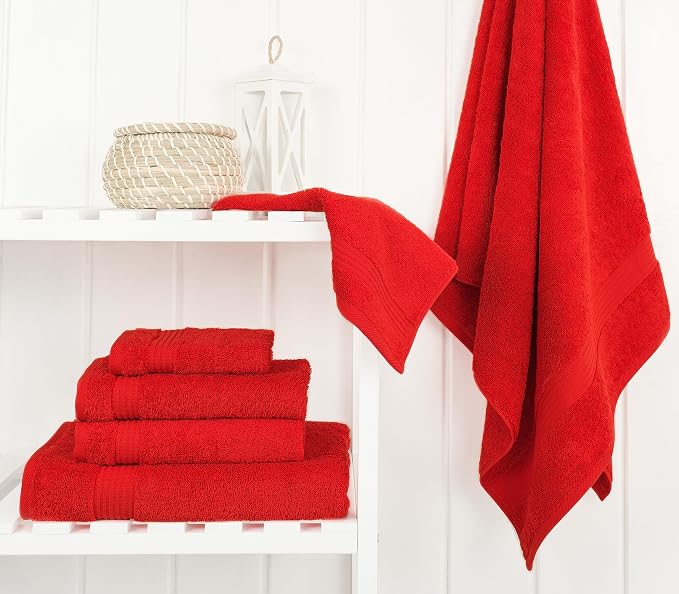 Cotton Paradise 6 Piece Towel Set, 100% Cotton Soft Absorbent Turkish Towels - Image 2