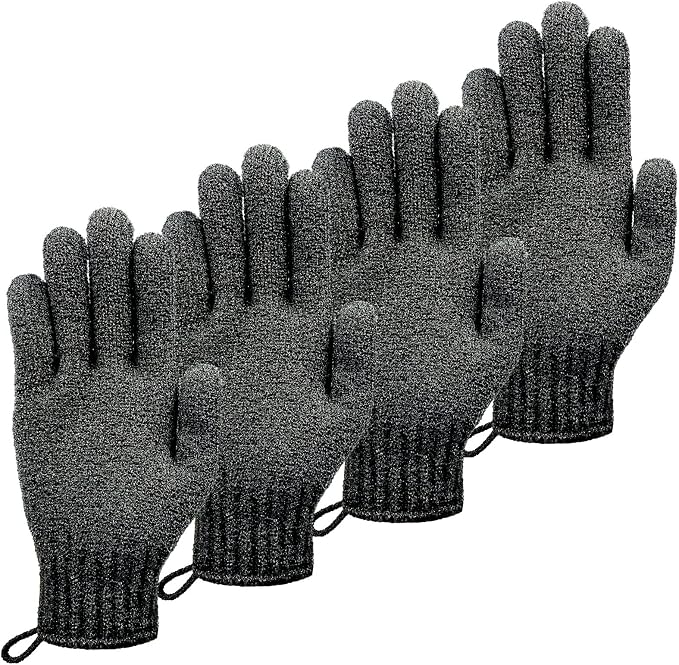 MIG4U Shower Exfoliating Scrub Gloves, Bathing Gloves Body Wash Dead Skin by MIG4U