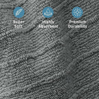 Welhome James 100% Cotton Textured Stripe Towels - Image 5