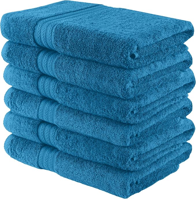 HERCULEAN Large Bath Towels 24 x 50 Pack of 6 | Quick Dry and Highly Absorbent - Image 7