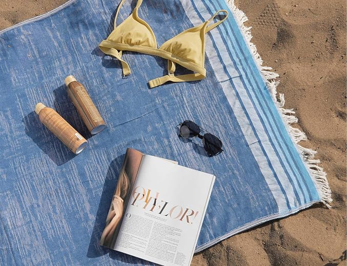 Turkish Bath Towel 100% Cotton Eco-Friendly Quick Dry Travel Sauna Spa Beach by TEQUILA+PISCINA
