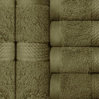 Superior Egyptian Cotton Pile Face Towel/Washcloth Set of 6, Ultra Soft Luxury - Image 4