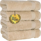 Cotton Paradise Hand Towels for Bathroom, 100% Cotton Turkish 4 Piece Hand by UNITEDHOMETEXTILE