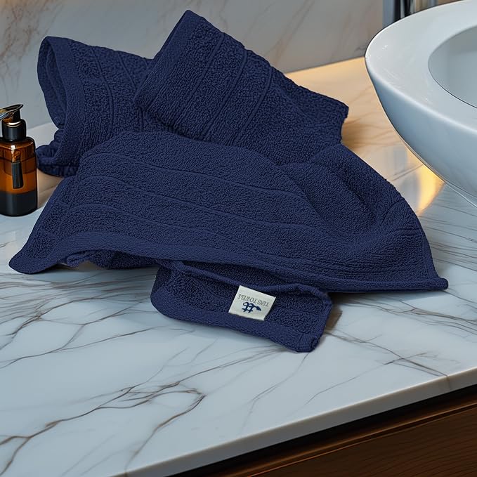 Tens Towels Pack of 6 Hand Towels, 100% Cotton, Lighter Weight, Quick to Dry - Image 3