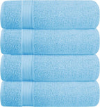 BELZZI Home Ultra Soft 4 Pack Oversized Bath Towel Set 27x54, Cotton Compact by Unknown