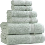 Superior Egyptian Cotton 6-Piece Towel Set, Bathroom Essentials, Towels by SUPERIOR