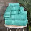 SUPERIOR Egyptian Cotton Pile 8 Piece Towel Set, Includes 2 Bath, 2 Hand by SUPERIOR
